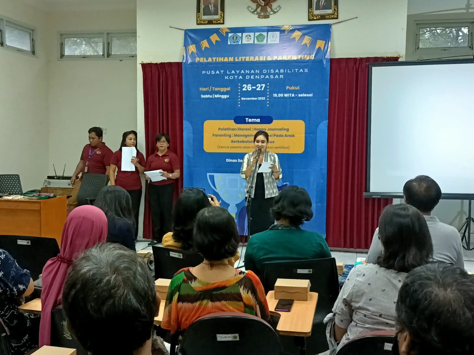 Dinsos Denpasar Gelar Pelatihan Literasi Dan Parenting Kepada Keluarga Penyandang Disabilitas.