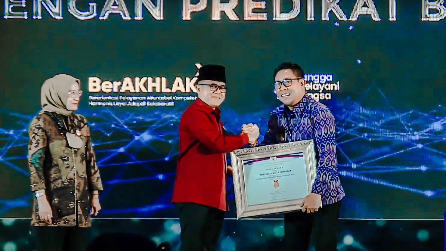 Pemkot Denpasar Raih Penghargaan Nasional Reformasi Birokrasi Dengan Predikat BB.