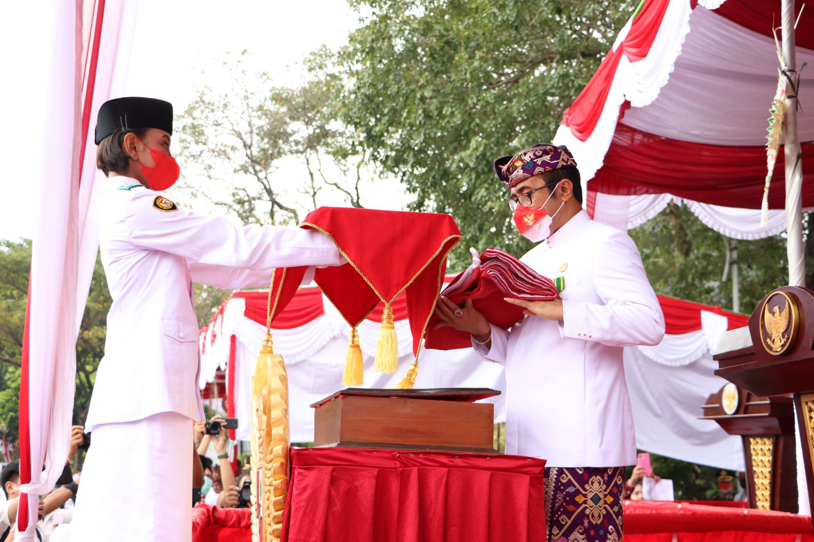 Walikota Jaya Negara Pimpin Apel Peringatan HUT RI ke-77 di Kota Denpasar  Gelorakan Vasudhaiva Khutumbakam, Wujudkan Indonesia Pulih Lebih Cepat, Bangkit Lebih Kuat