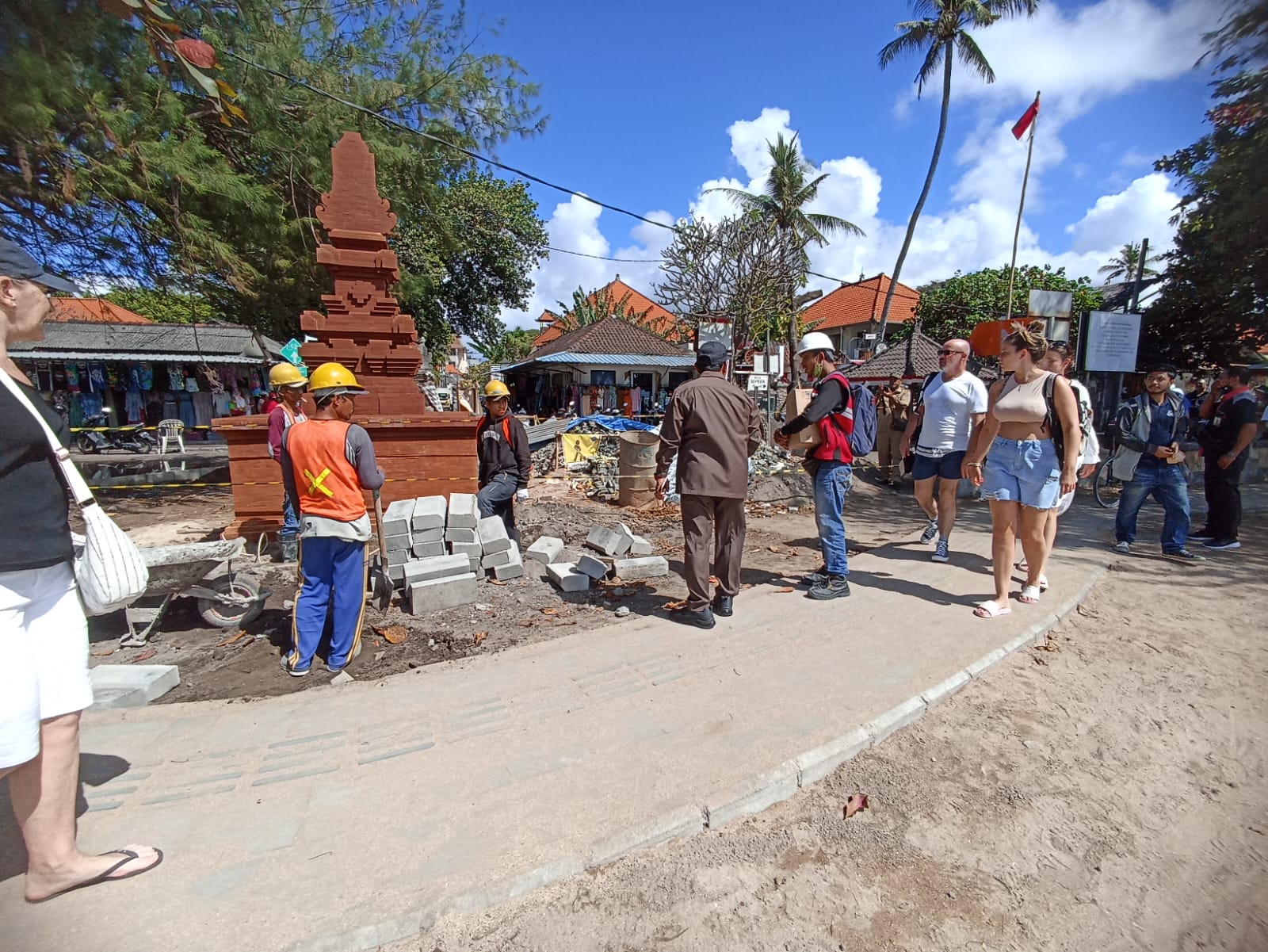Progres Penataan Pantai Sanur Capai 66,57 Persen, Pembangunan Infrastruktur Jalan dan Trotoarisasi Juga Digenjo
