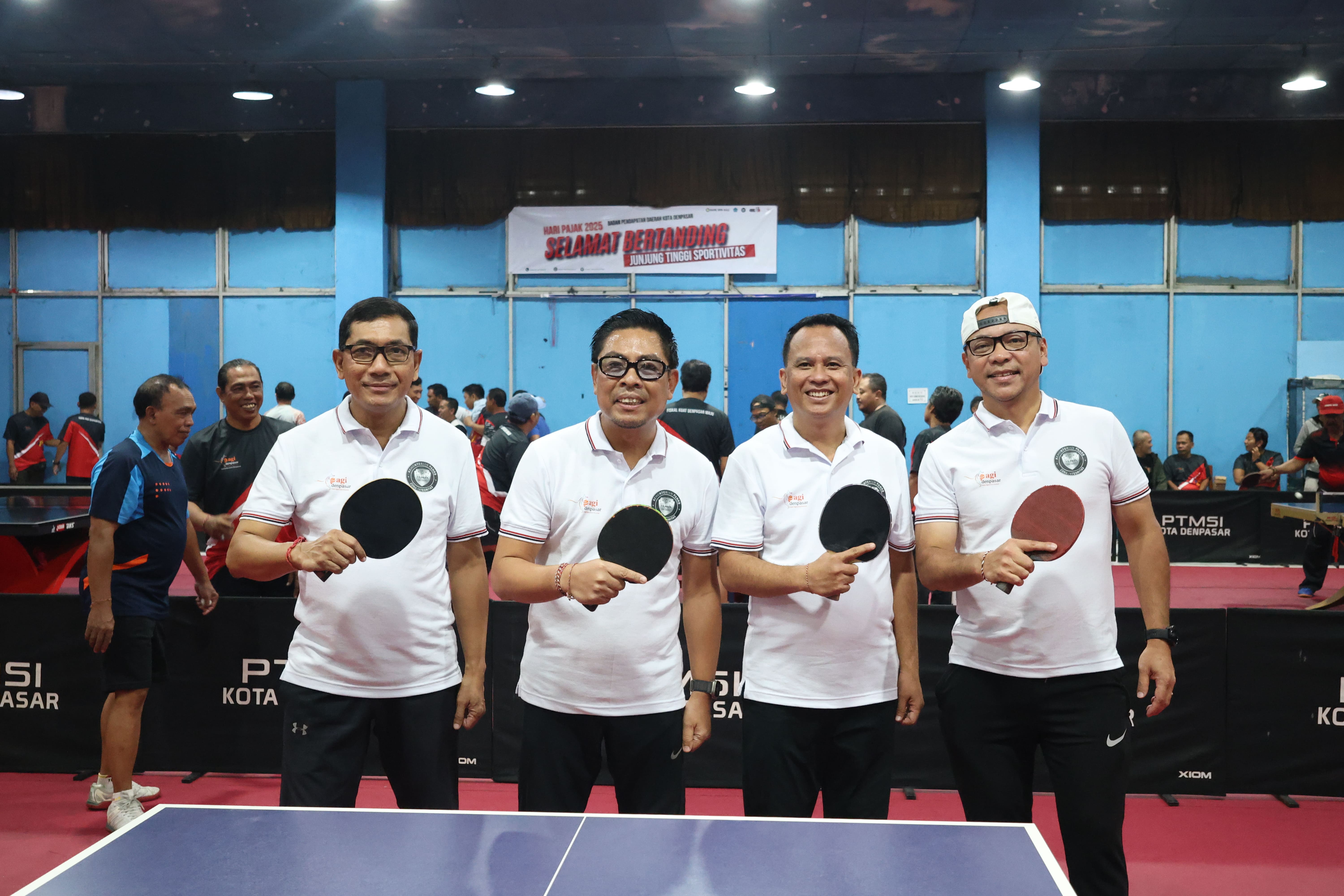 Meriahkan Hari Pajak,  Pemkot Denpasar Gelar Turnamen Tenis Meja, Libatkan Perangkat Desa/Kelurahan dan Pelajar SMP dan SMA/SMK se-Kota Denpasar