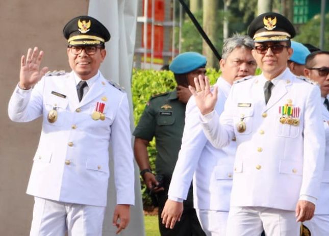 Jaya Negara dan Arya Wibawa Kembali Dilantik Sebagai Walikota dan Wakil Walikota Denpasar. 