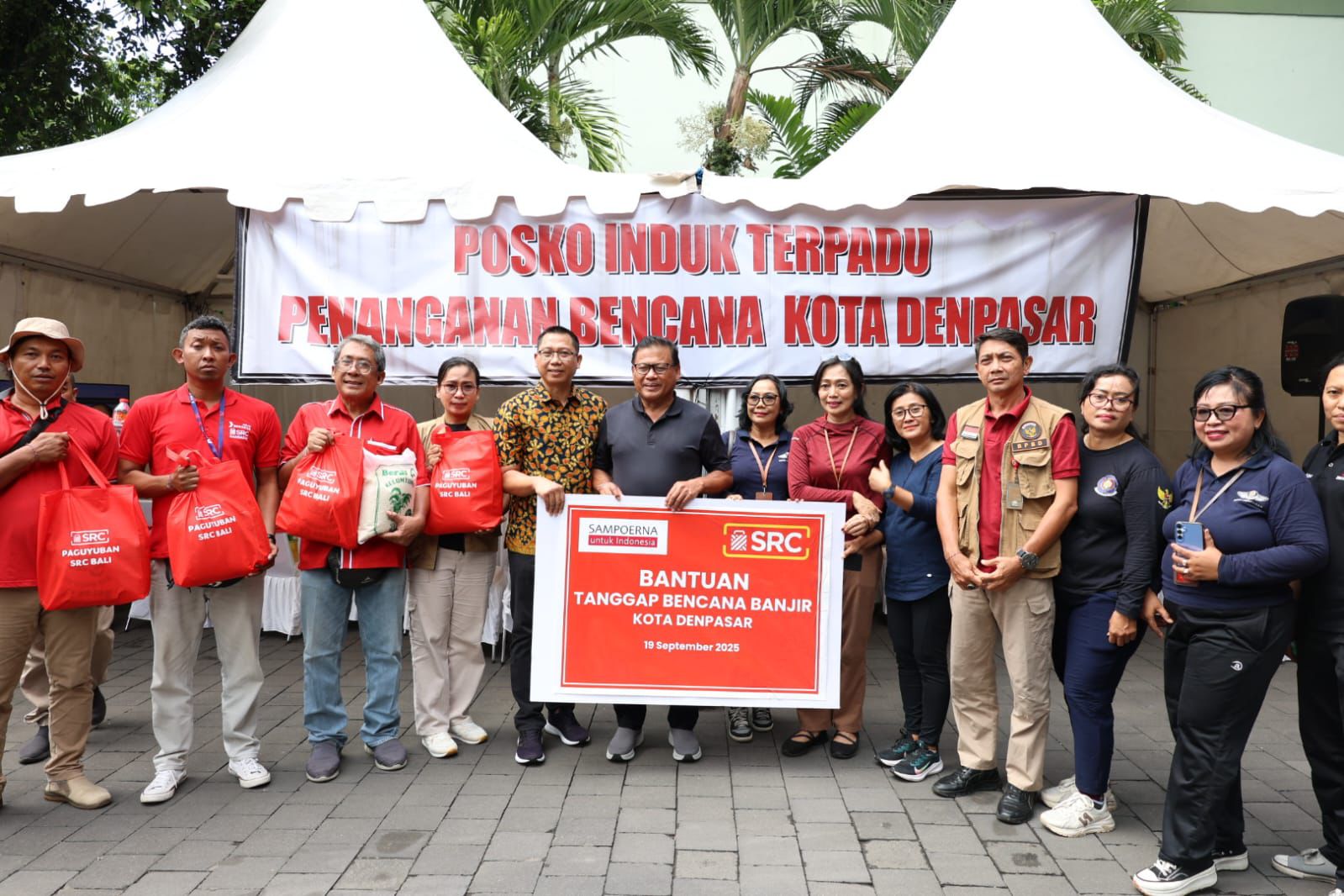 Pemkot Denpasar Terima Bantuan Tanggap Bencana dari Peguyuban SRC