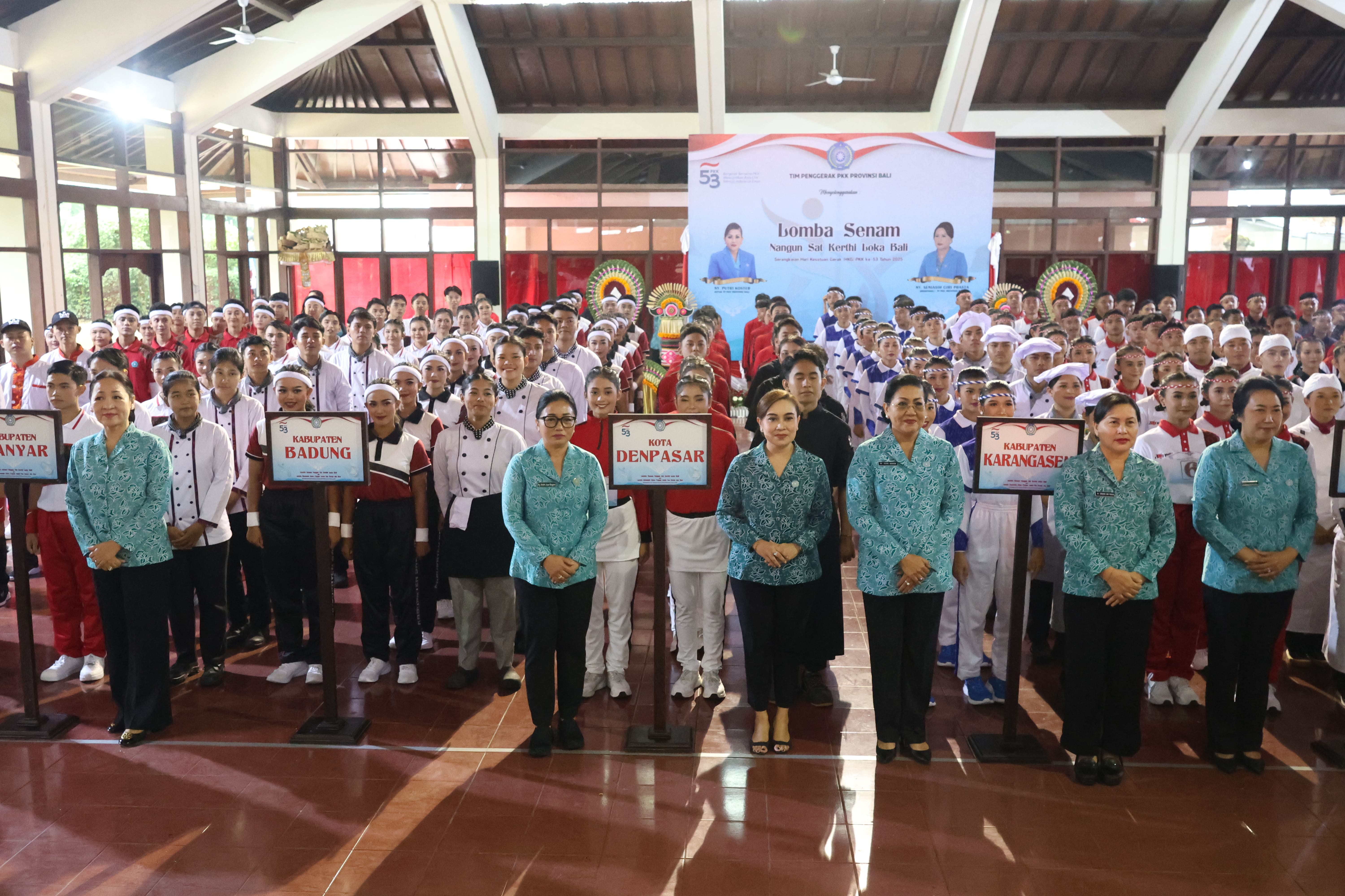 Dua Kontingen Kota Denpasar Berlaga di Ajang Lomba Serangkaian HKG PKK Ke-53 Provinsi Bali