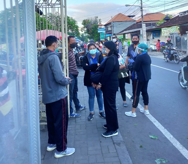 Cegah Penyebaran Covid 19 Klaster Pasar, GTPP Denpasar Monitoring Penerapan Protokol Kesehatan dan Kenyamanan Berniaga