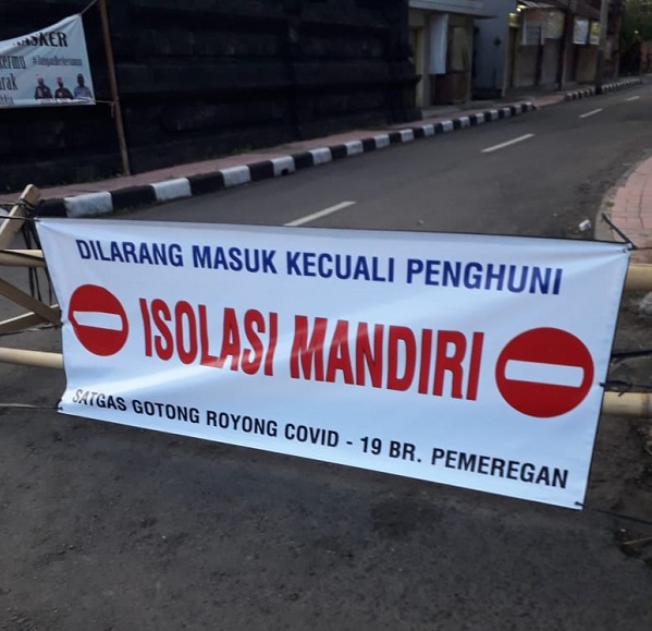  Salah Satu Pedagang Positif Covid 19, Askes Jalan Gunung Kawi dan Jalan Gunung Raung Ditutup Untuk Umum