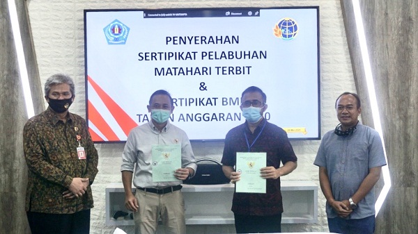 Dukung Penataan Dermaga Matahari Terbit, Pemkot Terima Sertifikat Tanah Pelabuhan Matahari Terbit Sanur Dari BPN Kota Denpasar