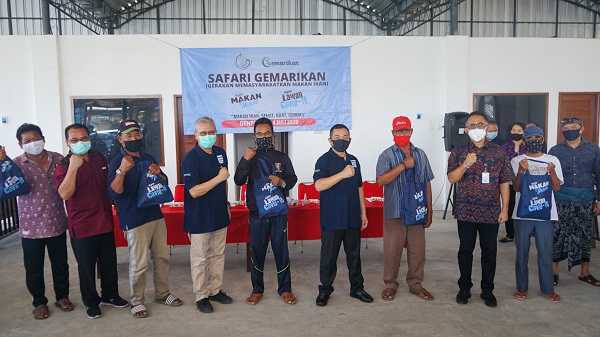 KKP Gelar Gemarikan di Kelurahan Serangan, Jaya Negara : Nelayan Harus Terus Produktif di Masa Pandemi Covid 19, Konsumsi Ikan Penting Untuk Jaga Imun Tubuh