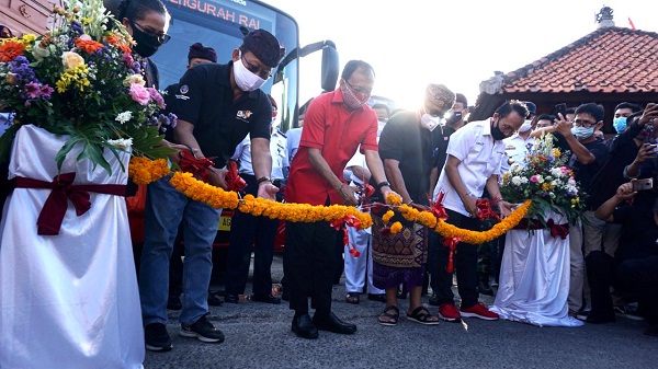 Layani Masyarakat, Bus Trans Metro Dewata di Launching Di Denpasar