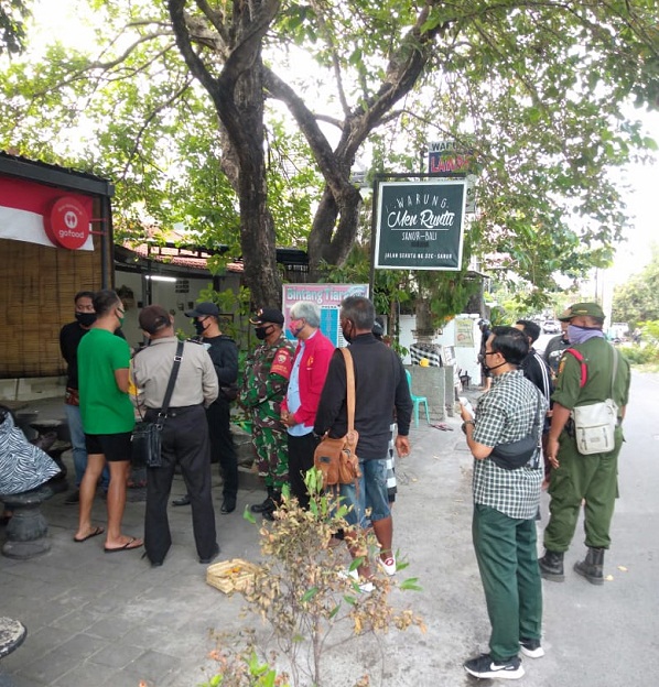 Kelurahan Sanur Gelar Pendataan Penduduk Non Permanen dan Edukasi Protokol Kesehatan Berniaga Bagi Pelaku Usaha