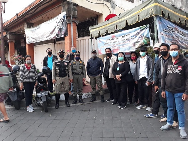 Cegah Penularan Covid 19 Klaster Pasar, GTPP Denpasar Bentuk Posko Terpadu Di Pasar Rakyat