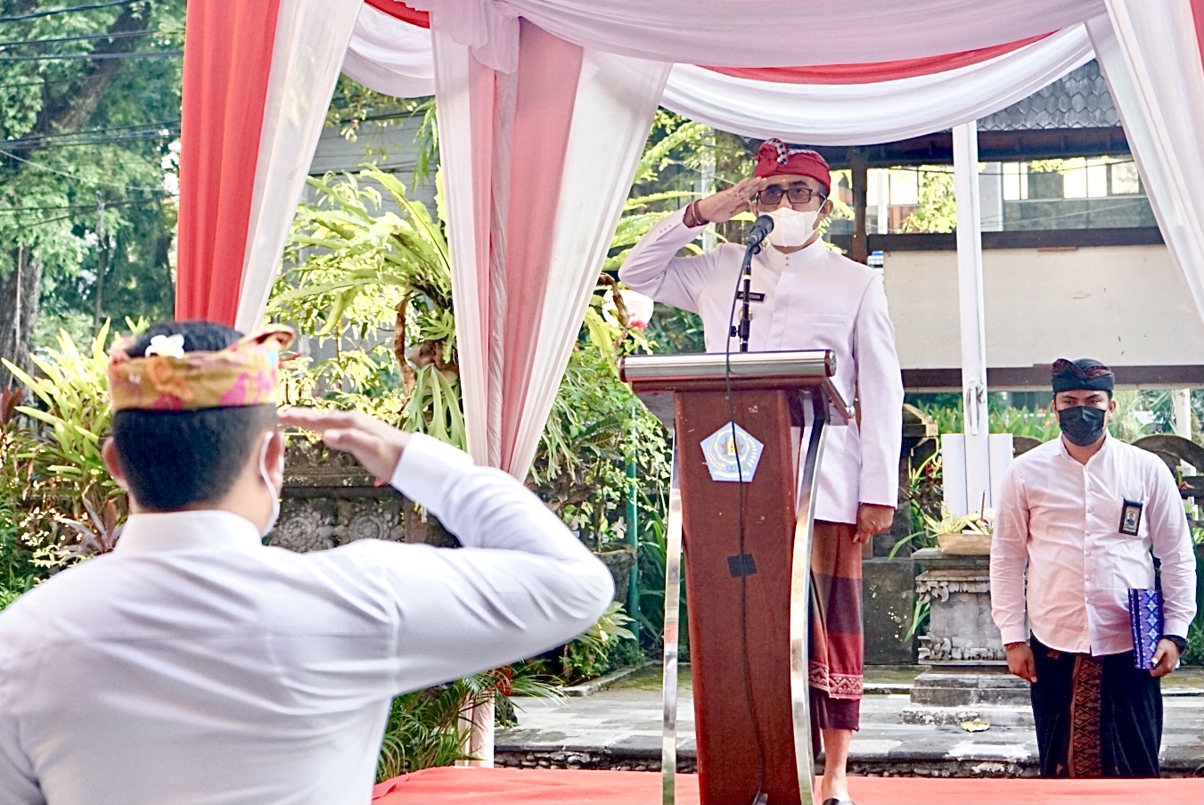 Jaya Negara Pimpin Apel Hari Kelahiran Pancasila Tahun 2021  Pancasila Dalam Tindakan Bersatu Untuk Indonesia Tangguh