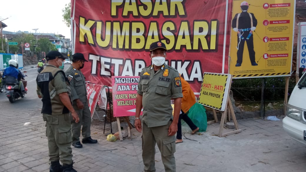 Tim Yustisi Kota Denpasar Laksanakan Pemantauan Prokes Dan Penerapan Ganjil Genap Di Kawasan Jalan Baypass Sanur