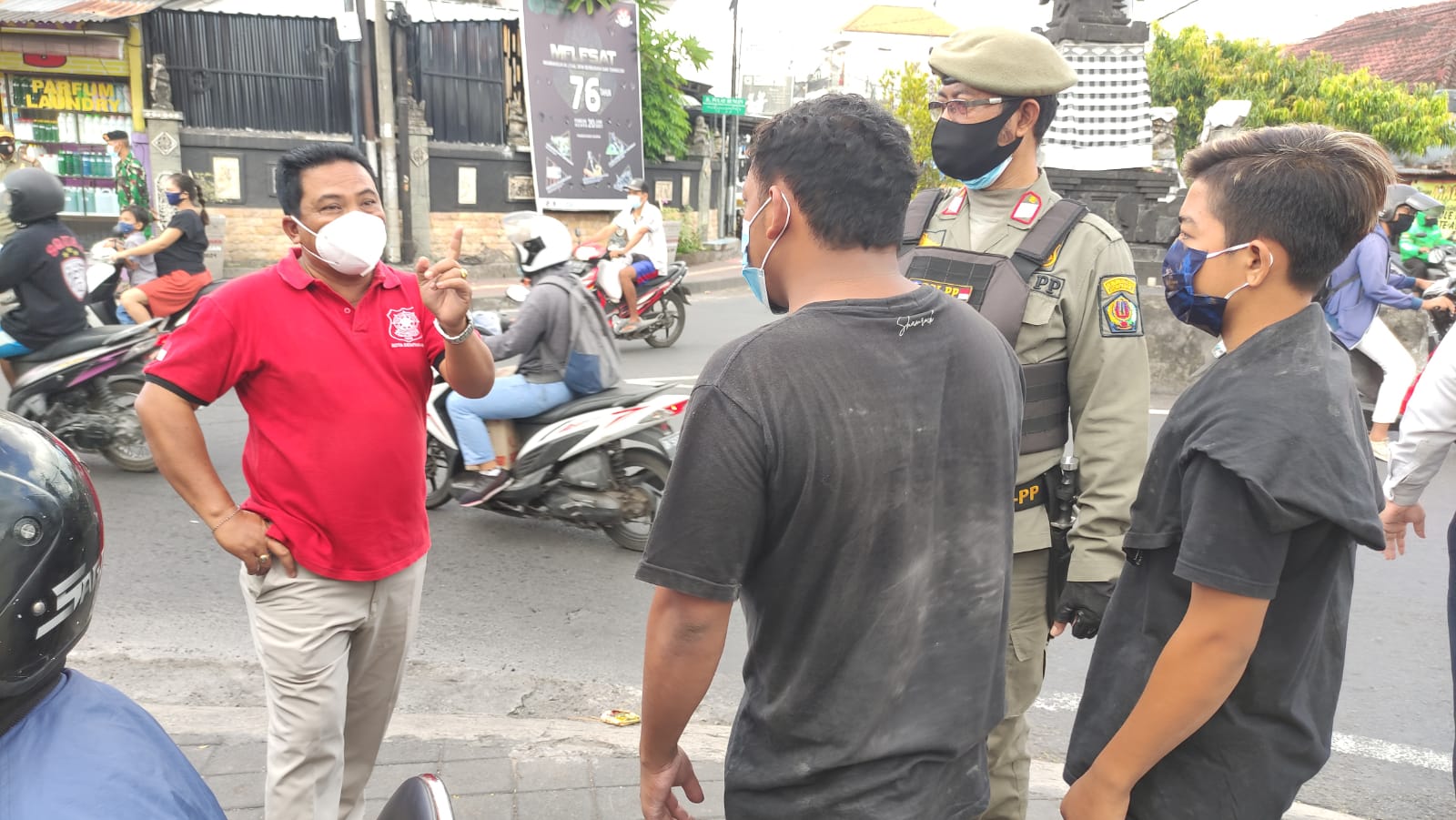 Pendisiplinan PPKM Level 4, Tim Yustisi Denpasar Jaring 12 Pelanggar Prokes