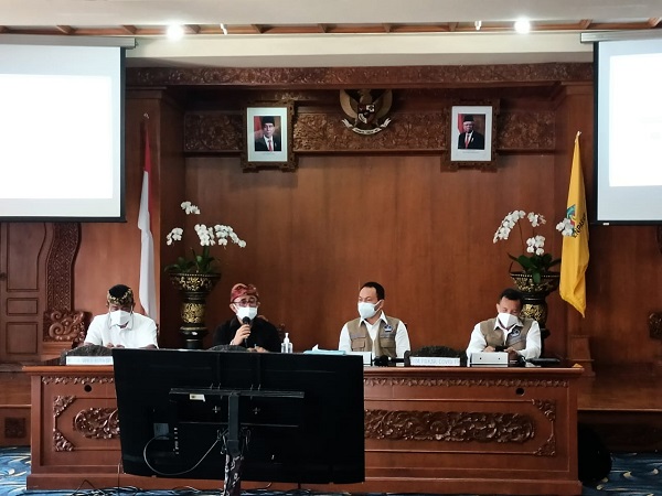 Tim Pakar Satgas Covid Pusat Kunjungi Pemkot Denpasar. Apresiasi Kinerja Satgas Kota Denpasar