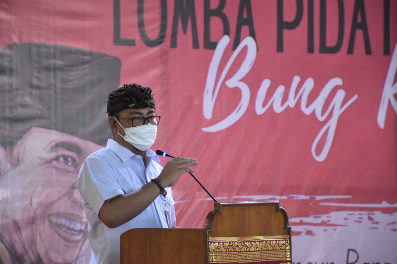 Wawali Arya Wibawa Hadiri Pembukaan Lomba Pidato Bung Karno di SMP Negeri 2 Denpasar