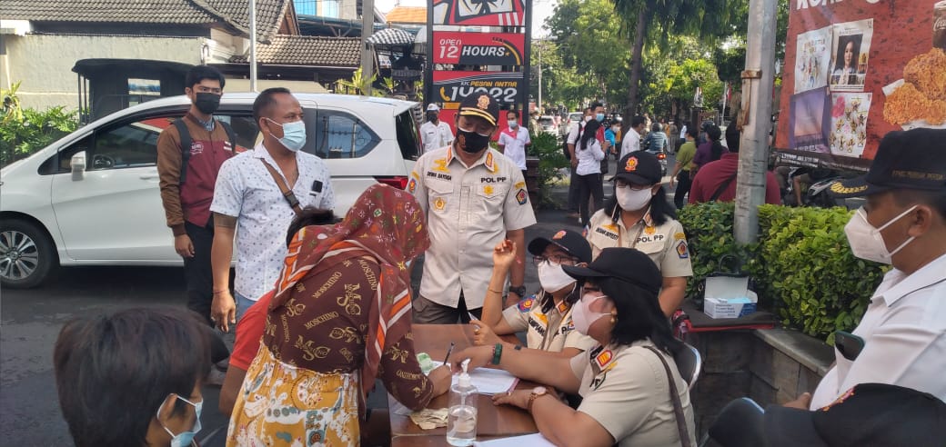 Lagi, Tim Yustisi Rapid Test Antigen 8 Orang Pelanggar Prokes 