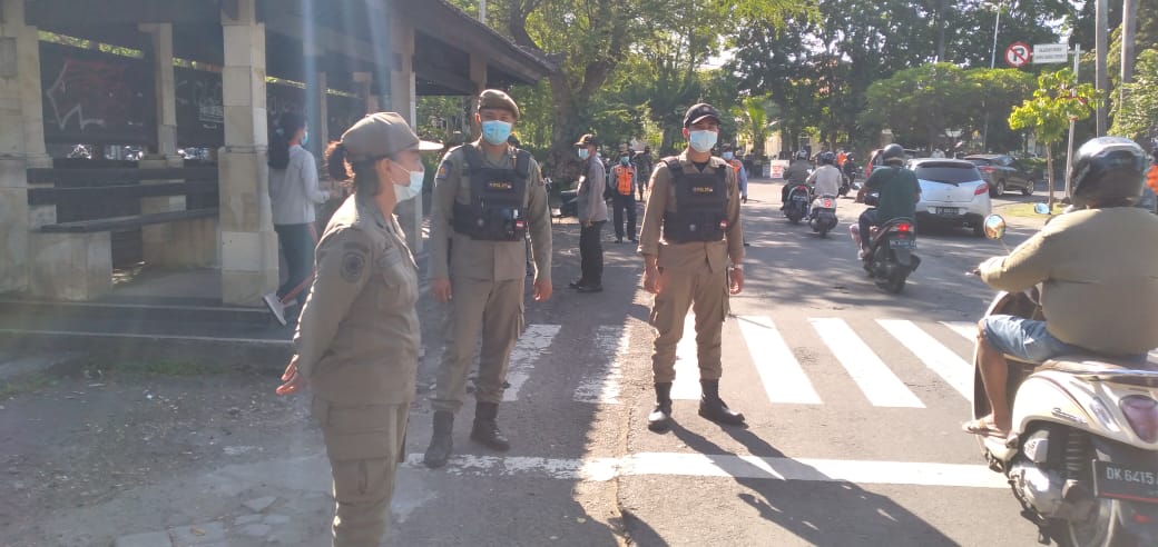 Beralasan Lupa Menggunakan Masker,  6 Orang  di Jaring Tim Yustisi Kota Denpasar