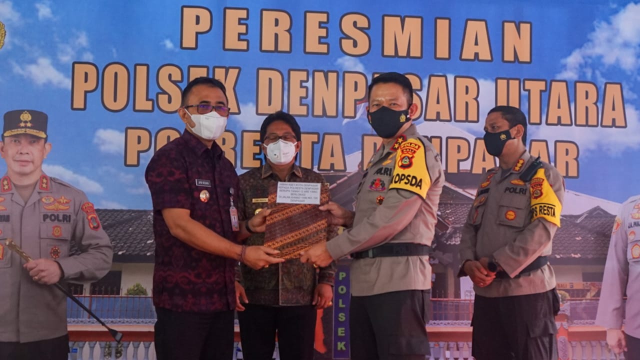 Polsek Denpasar Utara Diresmikan, Jaya Negara Ajak Terus Optimalkan Sinergitas Dukung Pelayanan Kamtibmas