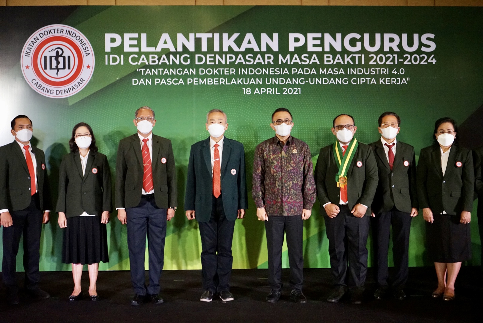 Walikota Jaya Negara Hadiri Pelantikan IDI Denpasar  Berikan Pelayanan Yang Maksimal Pada Masyarakat