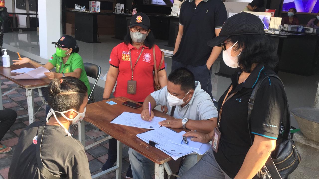 Tekan Penyebaran Covid - 19  Satpol PP Denpasar Gencarkan Operasi Yustisi