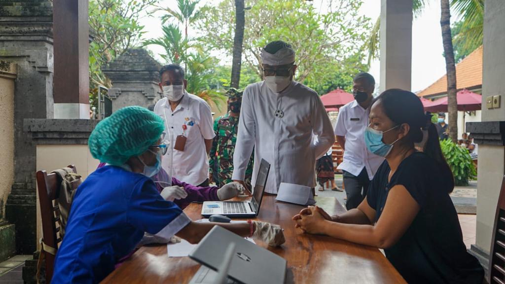 Jaya Wibawa Rutin Lakukan Peninjauan, Pemkot Maksimalkan Vaksinasi Menuju Sanur Zona Hijau