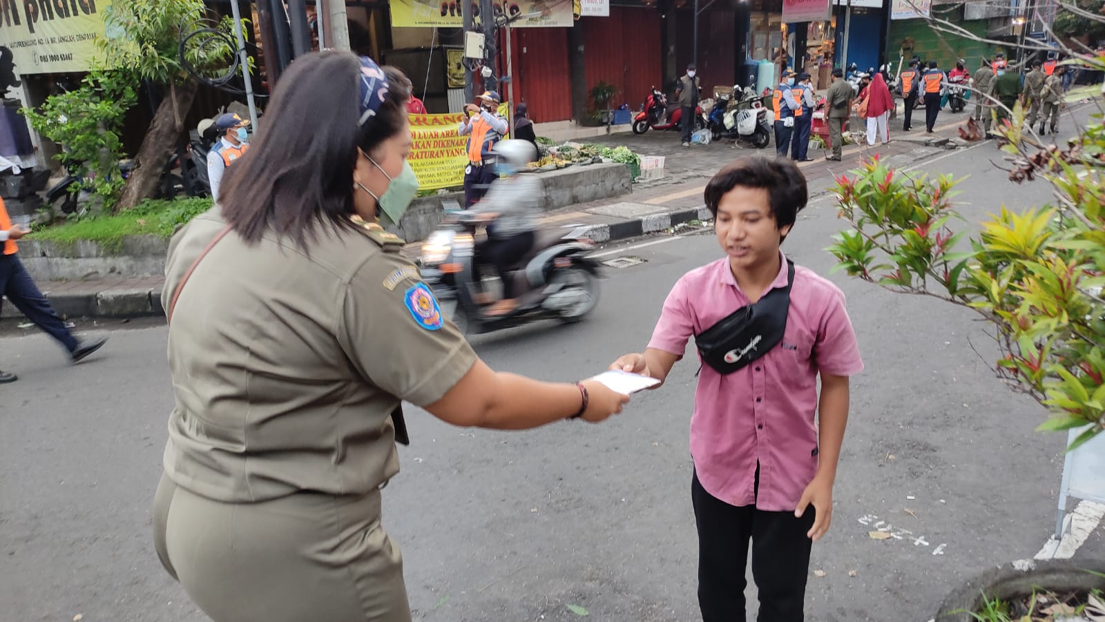 Lagi , 28 Pelanggar Prokes Dijaring Tim Yustisi Denpasar