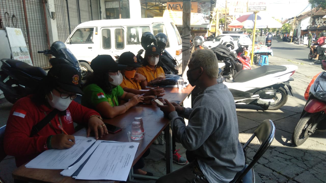 Pelanggar Prokes Masih Terjadi, Tim Yustisi Denpasar Lagi  Jaring 15 Pelanggar
