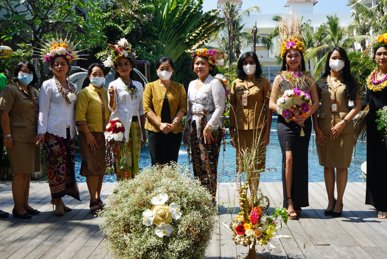 Kembangkan Bunga Lokal  Ketua TP  PKK Ny. Sagung Antari Jaya Negara Dukung Keberadaan Organisasi  IPBI  