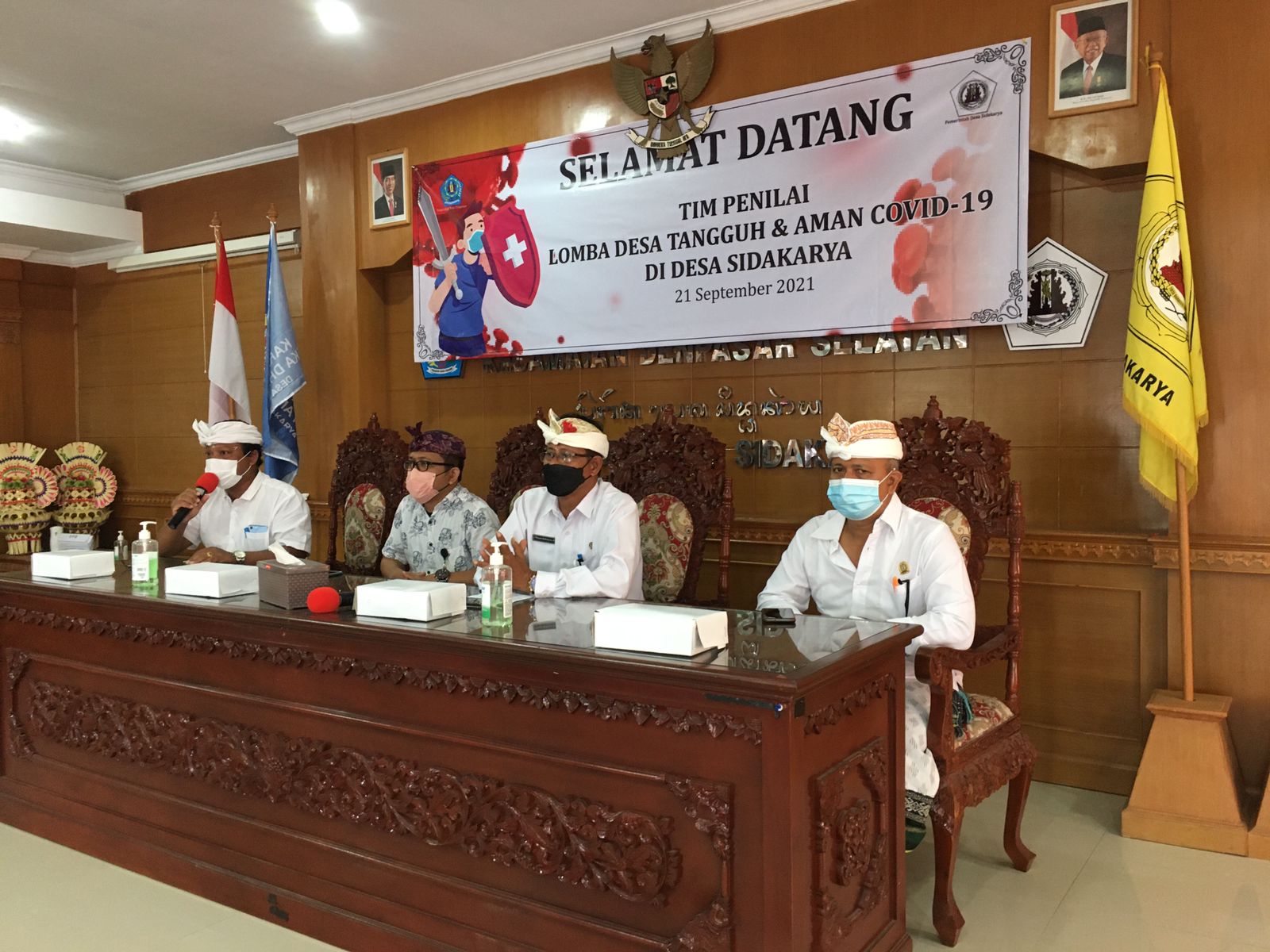 Penerapan Prokes Ketat Desa Sidakarya Ikuti Lomba Desa Tangguh & Aman COVID 19