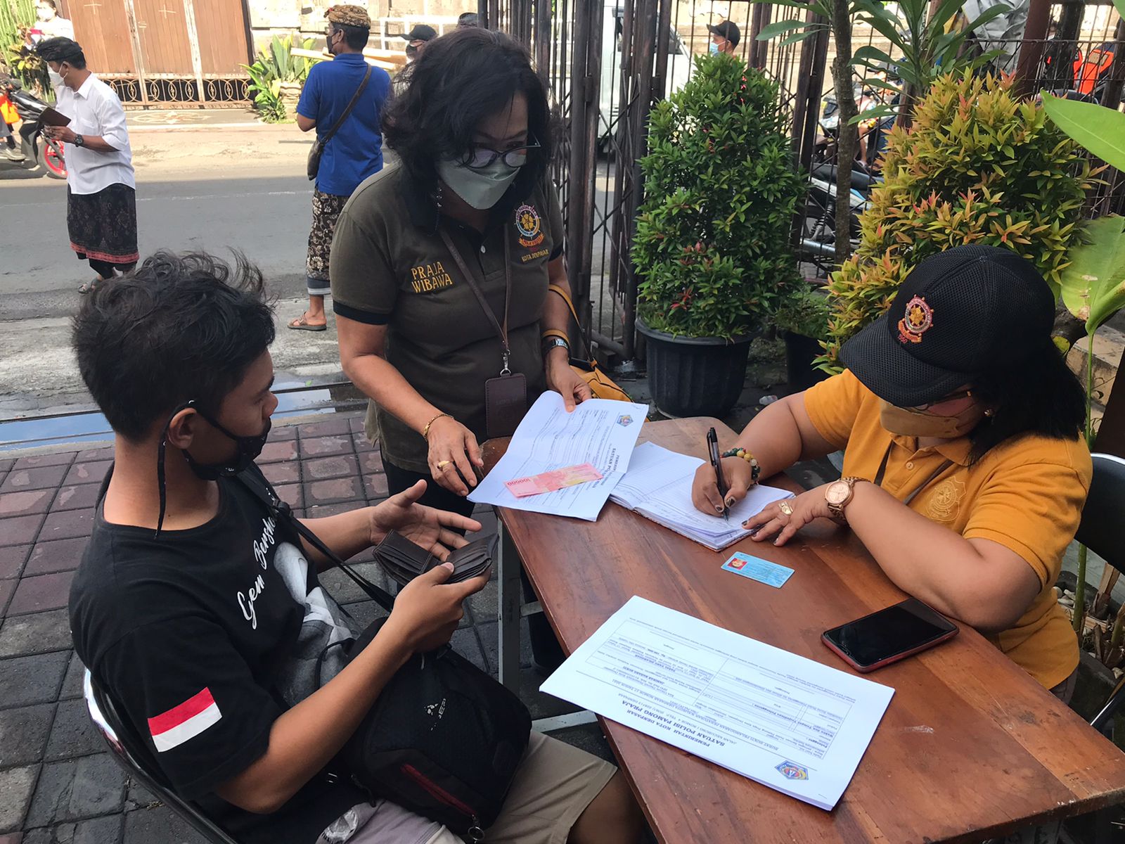 Lagi, Tim Yustisi  Denpasar Jaring 22 Orang Pelanggar Prokes 