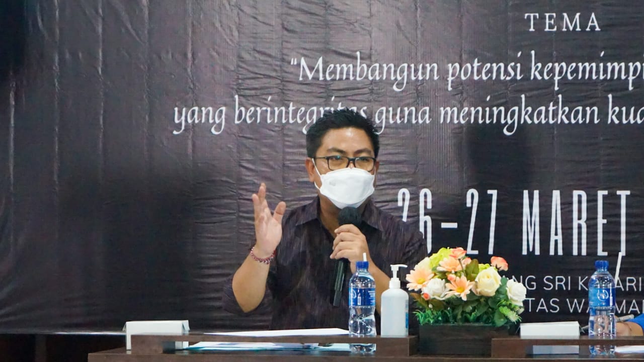 Wawali Arya Wibawa Gugah Kepemimpinan Milenial Saat LKMM TD BEM FISIP Unwar