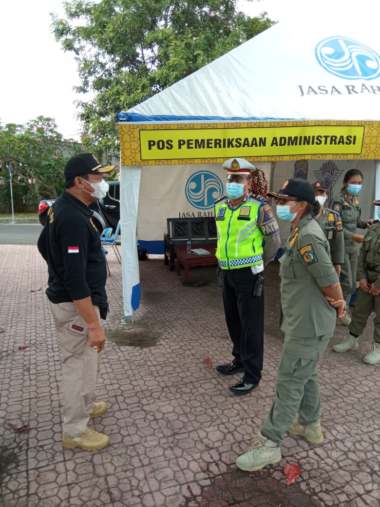 Salah Gunakan Masker Tim Yustisi Kota Denpasar Tertibkan 9 orang