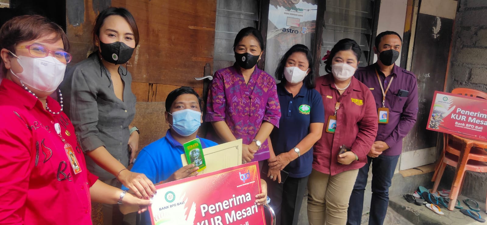 K3S Kota Denpasar-BPD Bali Serahkan KUR Kepada Penyandang Disabilitas
