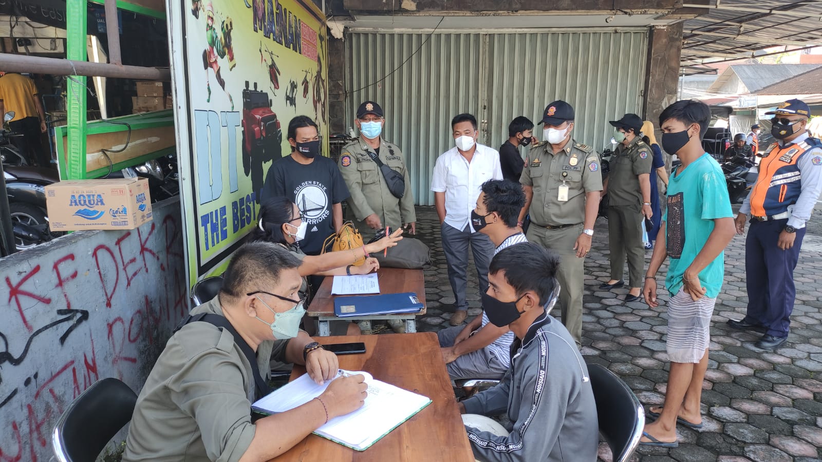  Kasus Covid 19 Menurun, Pelanggaran Prokes Masih Ditemukan. 50 Terjaring Melanggar Prokes.