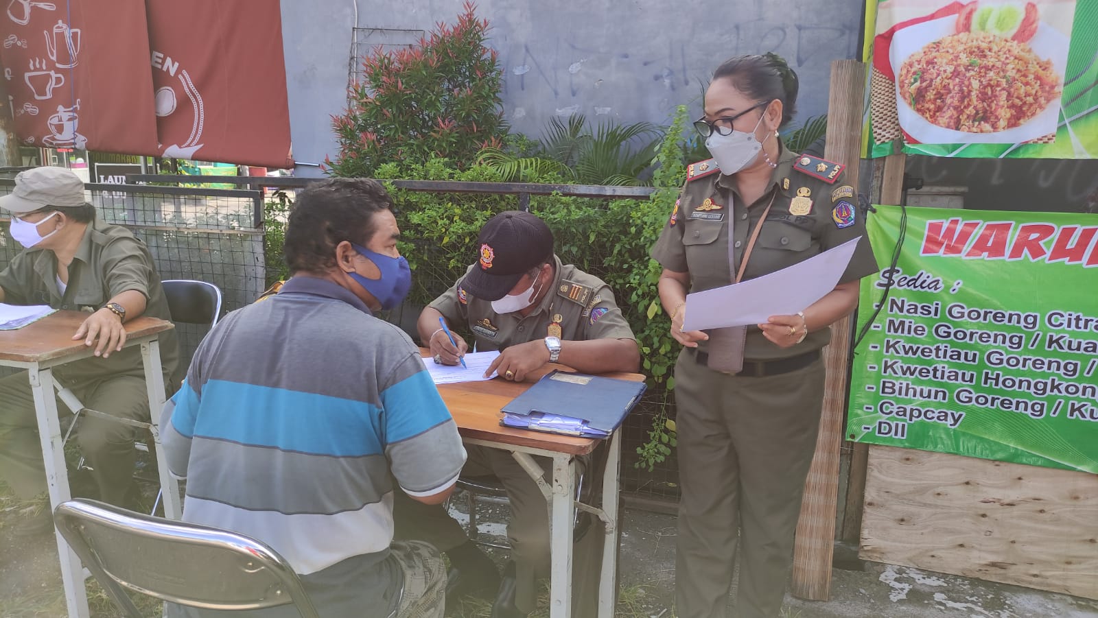 17 Orang Pelanggar Prokes  Kembali Terjaring  Tim Yustisi Denpasar 