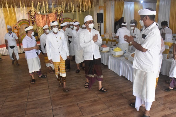 Jaya Negara Hadiri Karya Atma Wedana Puri Kawan Jro Kuta.