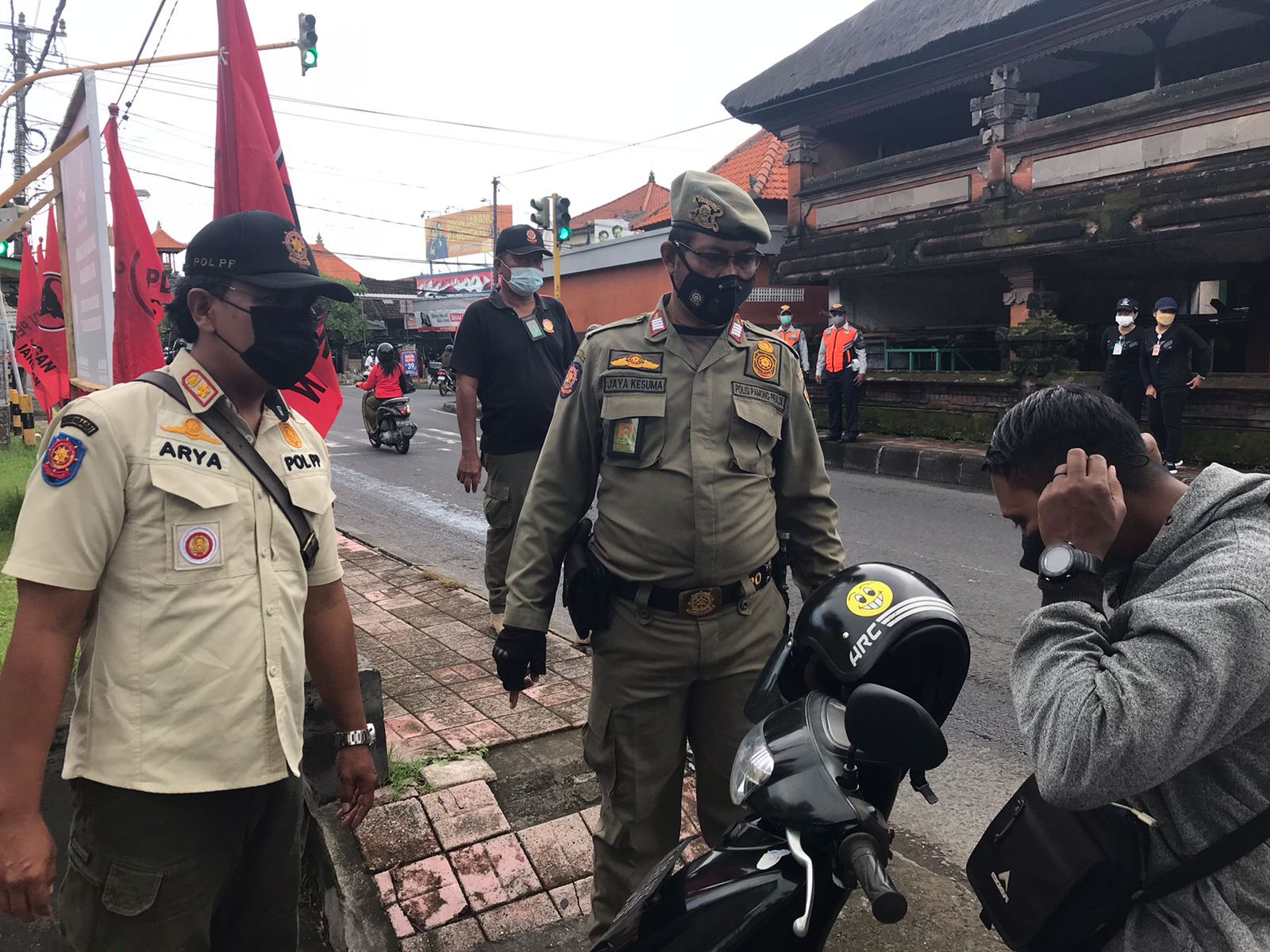 15 Pelanggar Masker Terjaring di Padangsambian Denpasar, 4 Didenda
