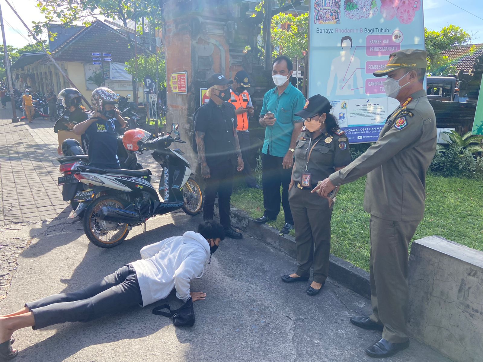 Melanggar Prokes, 37 Orang Terjaring Tim Yustisi Denpasar  