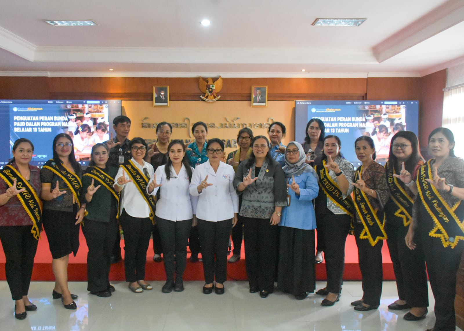Bunda PAUD Denpasar, Ny. Sagung Antari Komitmen Sukseskan Program Wajib Belajar 13 Tahun, Jamin Akses Pendidikan Berkualitas Bagi Anak Usia Dini Lewat 1 Tahun Pra Sekolah.