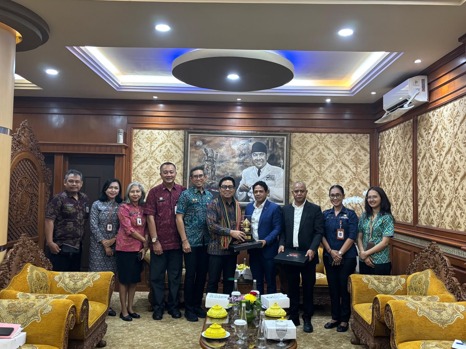 Wawali Denpasar Arya Wibawa Terima Kunjungan Atase Perdagangan dan Perindustrian Konjen Timor Leste  Bahas Peluang Kerja Sama Berbagai Bidang 
